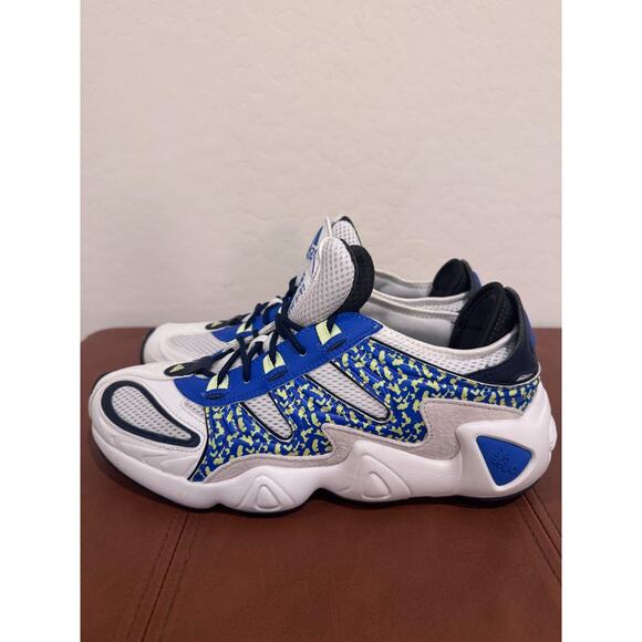 Adidas FYW S-97 Men’s Shoes White Blue Neon FYW Salvation Retro Runner EQT – NWT - Picture 7 of 9